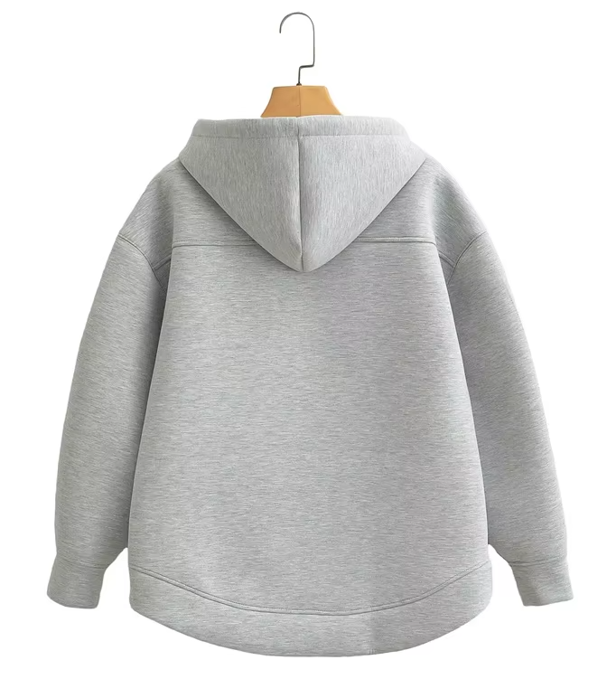 Zoé | Sweat à capuche zippé oversize